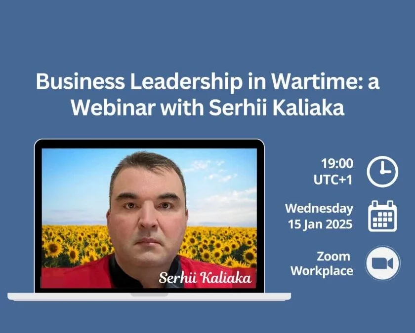 Webinar: Resilience and Leadership in Business During Wartime